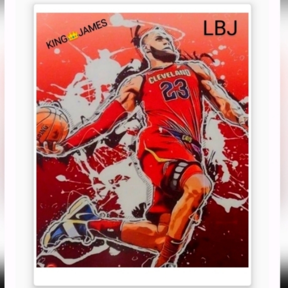 NEW!💯 LEBRON KING👑JAMES LBJ SELF CREATED 8.5x11 ULTRA PREMIUM GLOSSY POSTER!🤩 - Picture 4 of 4